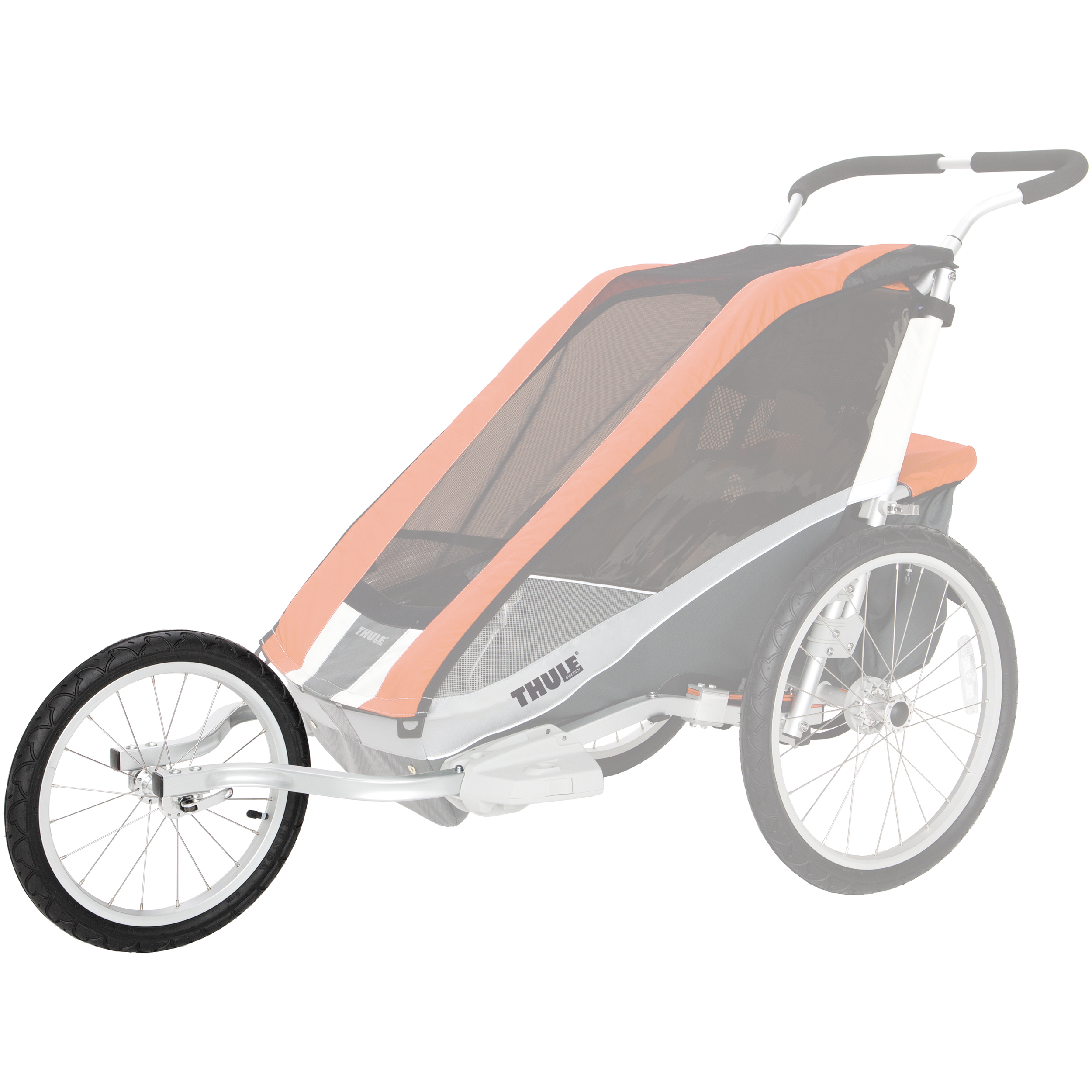 Chariot Carriers Mec Double Bike Trailer Jogging Kit Thule Chariot