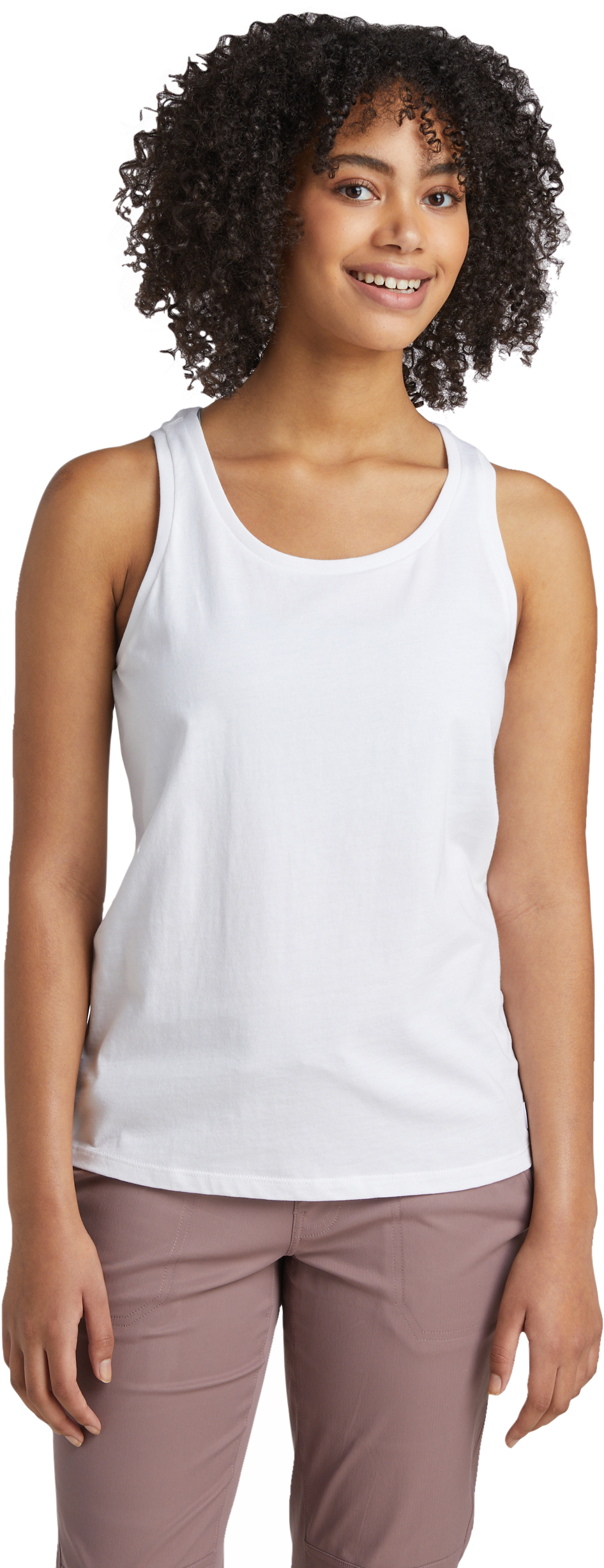 Organic cotton large straps tank top - Women