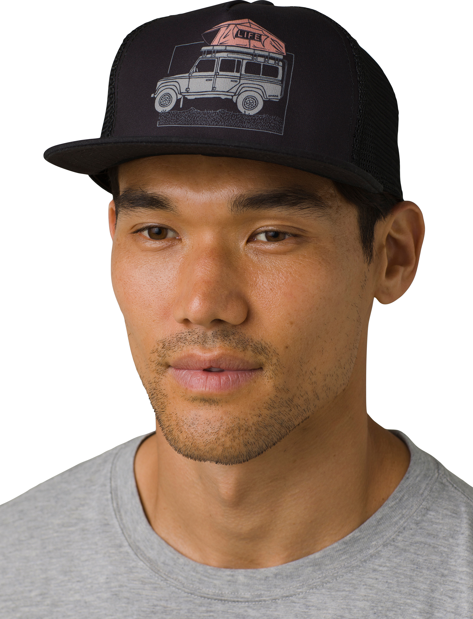 PrAna Unisex Journeyman Trucker Hat - Adjustable Snapback, Mesh Back, Animal Print - View #11