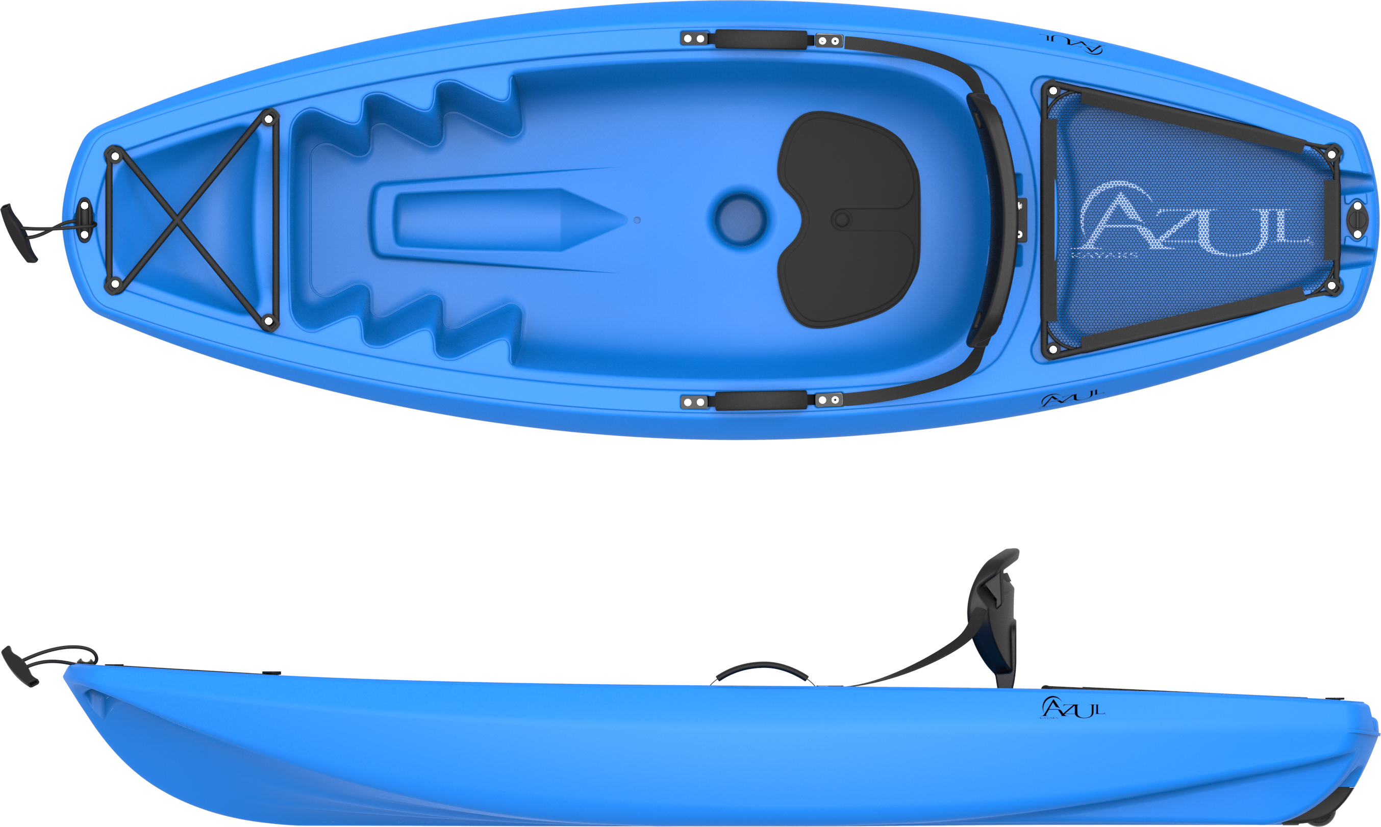 Azul Kayak Junior Deluxe Kayak with Wheel - Youths