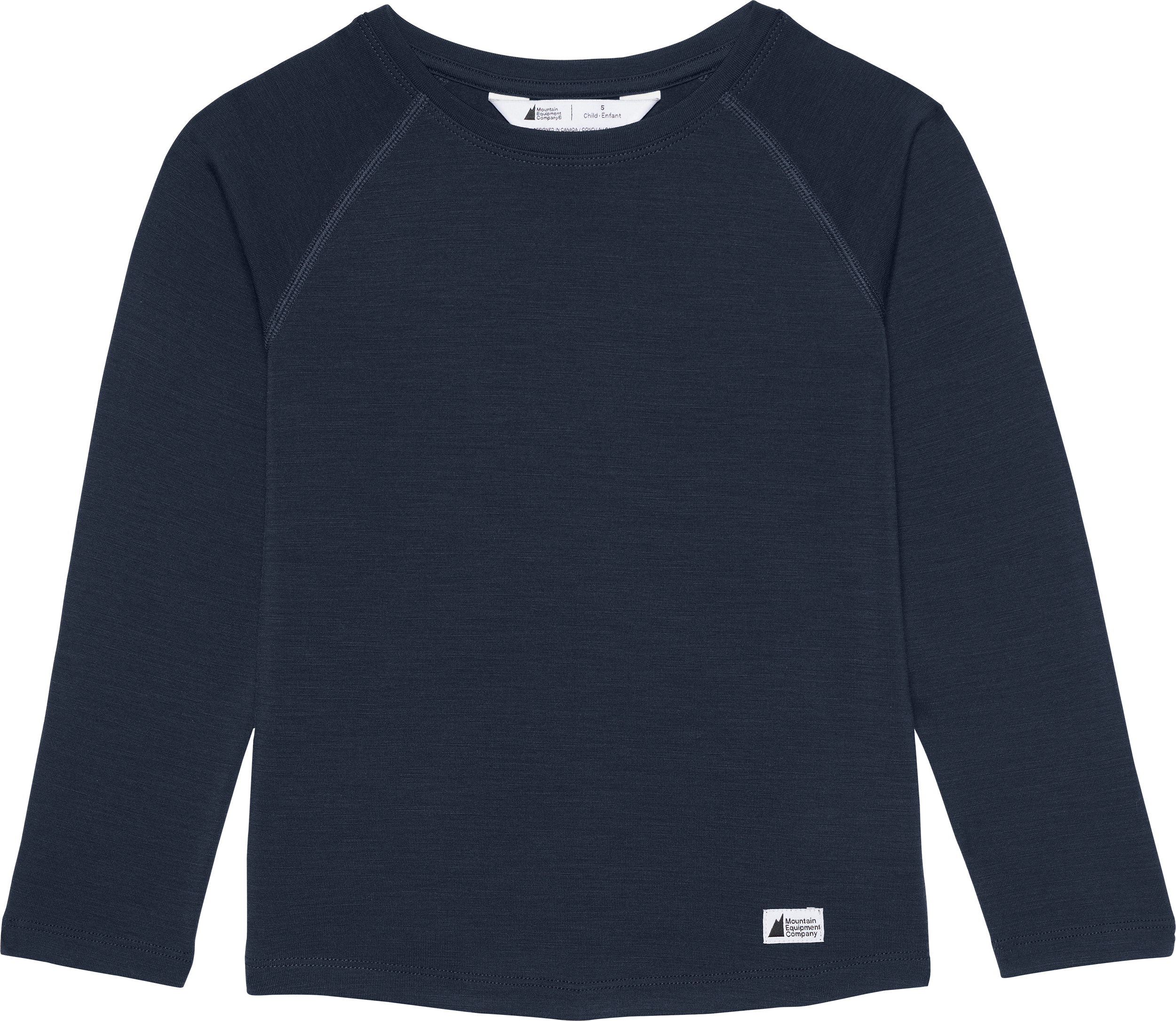 Kid's Long Sleeve Thermal Base Layer Top, 70% Organic Merino Wool 30% Silk,  Sizes 2-15 years