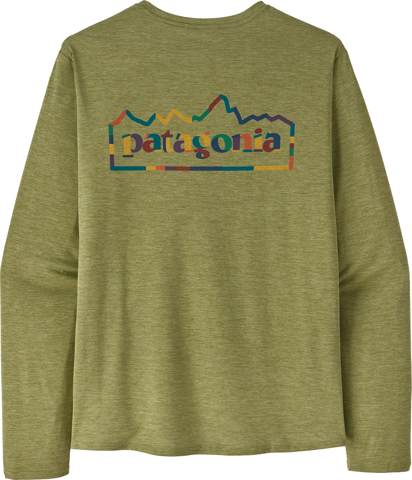 Patagonia Long-Sleeved Cap Cool Daily Graphic Shirt - Unity Fitz / Buckhorn Green X Dye - M - Men