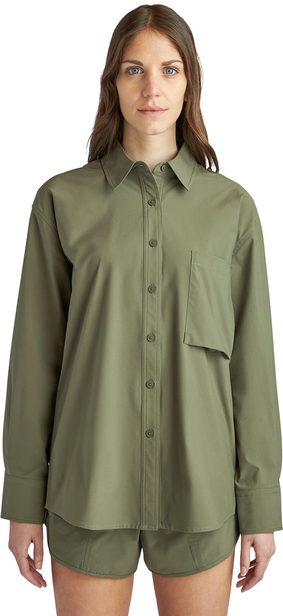 Tilley Tech Shield Shirt - Women's M Khaki Green