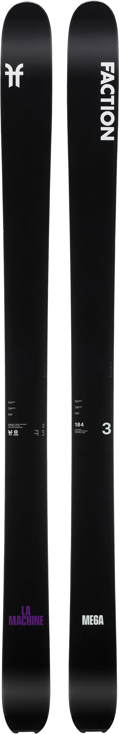 ファクション ラ・マシーン3、ビンディング、スキン付き Faction La Machine 3 | 2025 Touring Ski – Faction Skis CA