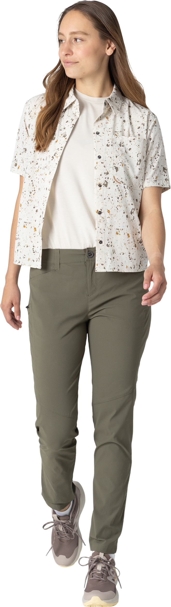 Chemise Randonnée Femme Rohan - Manches Courtes, Bleu à Carreaux - Taille S - Contrôle Humidité