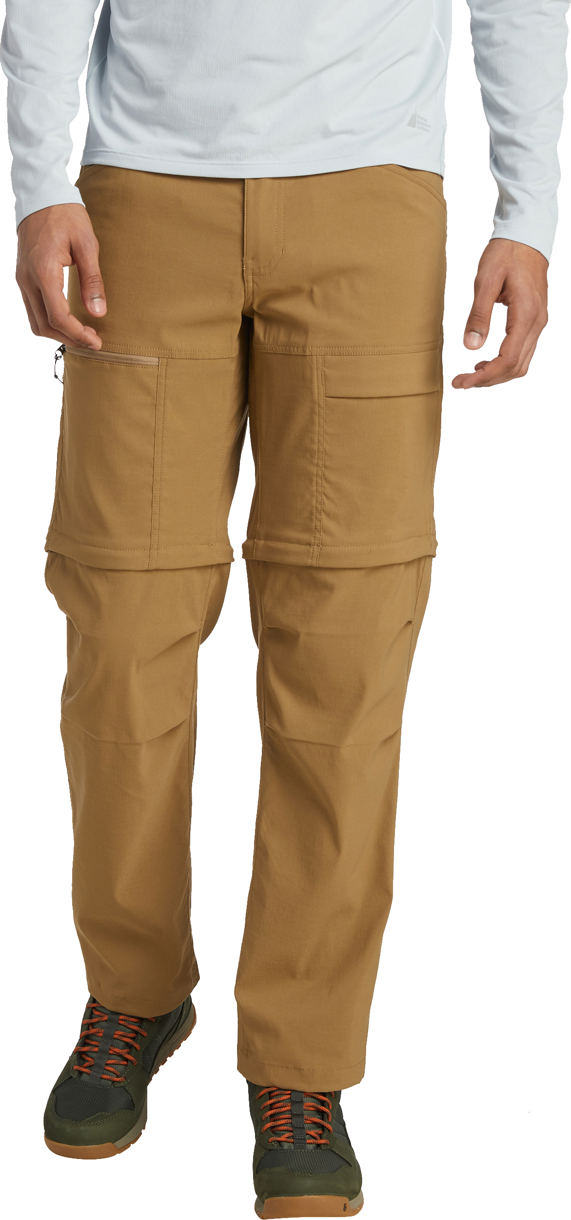 Men's 2 in 1 Pant ACTIVE STRETCH ZIP-OFF M - camel - 2 in 1 pant
