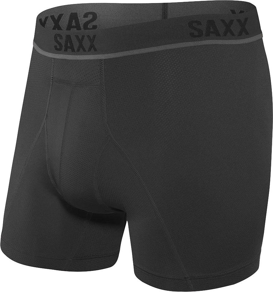 SAXX UNDERWEAR L56720 Mens Black Kinetic HD Boxer Brief Size M