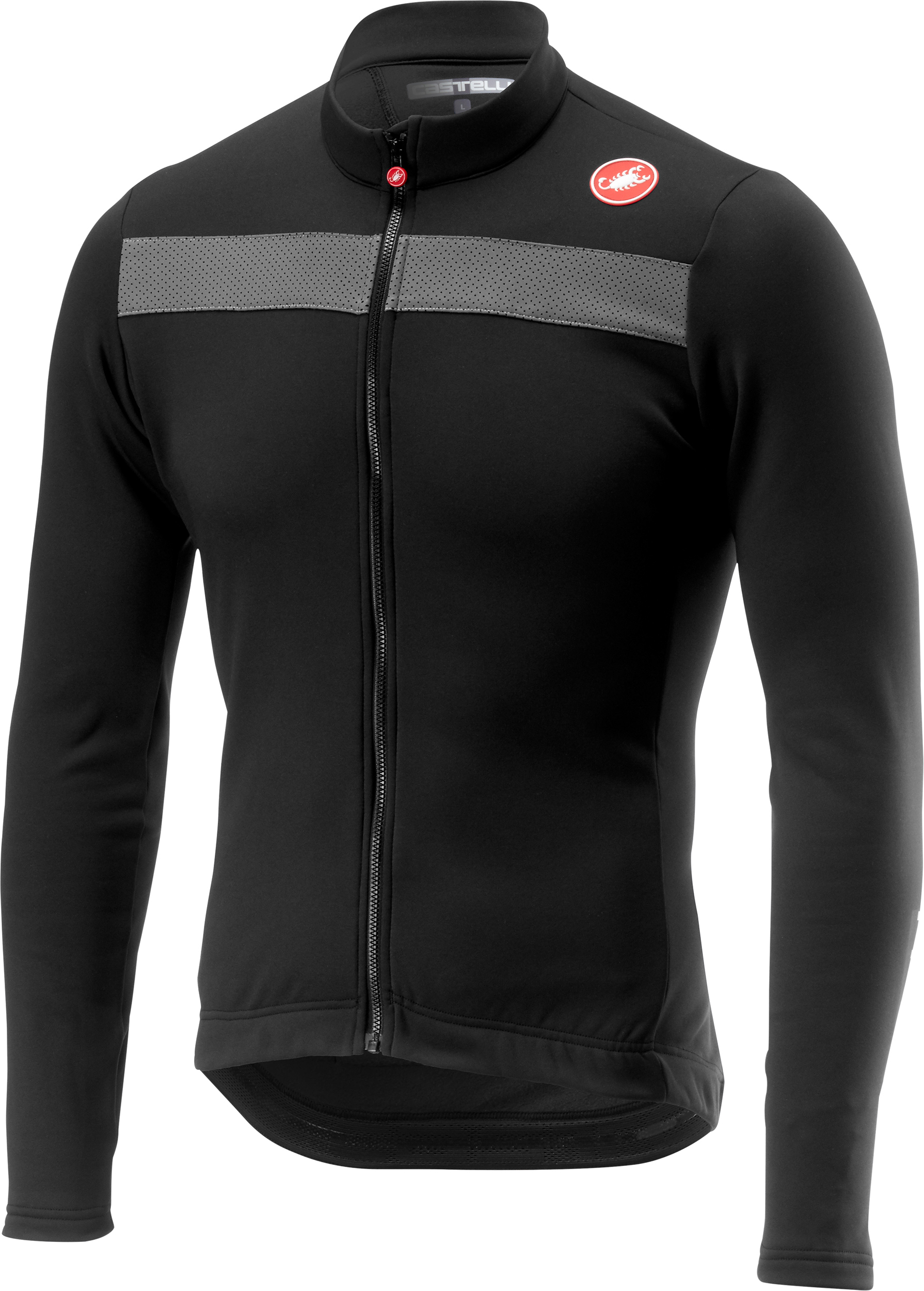 ・Castelli Puro3 Jersey CASTELLI Men's Puro 3 Jersey FZ, Fleece Insulated Long