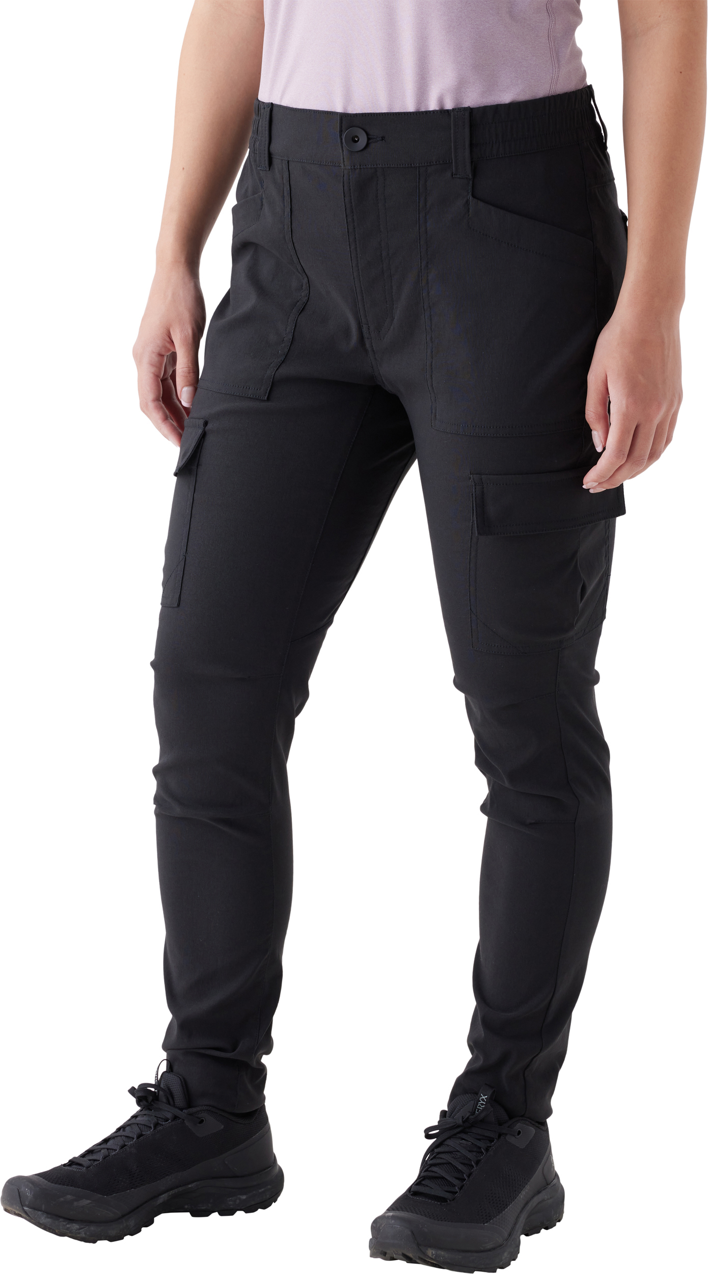 8YARDS Women’s LONGPANTS.H Black EX M Tall Pants for Women Womens Wide Leg Sweatpants High Waisted