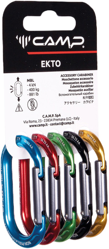 Mousqueton Nano 22 C.A.M.P. – Ultra Léger – Pour Alpinisme Et Escalade – 8 Couleurs – Taille Unique - 3