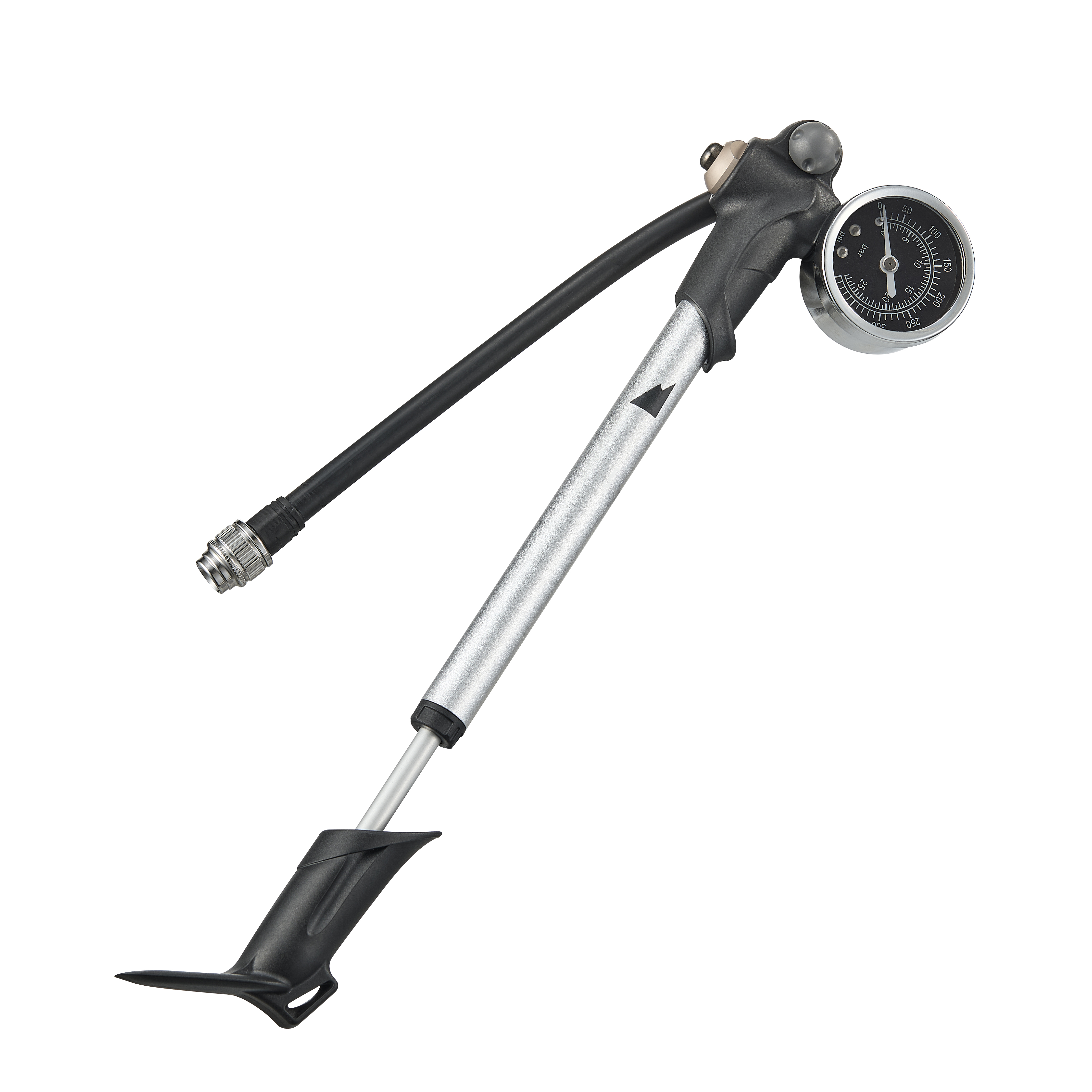Lezyne Mini Pompa CNC Drive HP Small - 17 Cm, Alluminio, Valvola Presta/Schrader, Nera - 2