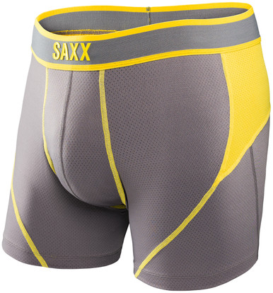 SAXX UNDERWEAR L56720 Mens Black Kinetic HD Boxer Brief Size M