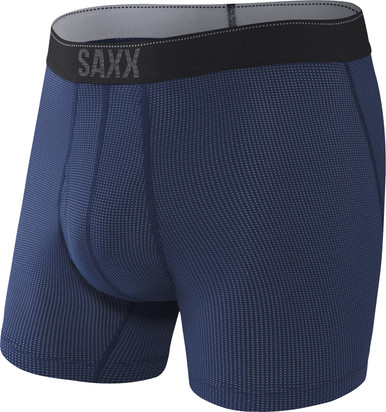 Saxx Quest Boxer Brief w/ Fly, Midnight Blue 2 SXBB70F-MB2, Mens Boxer  Briefs