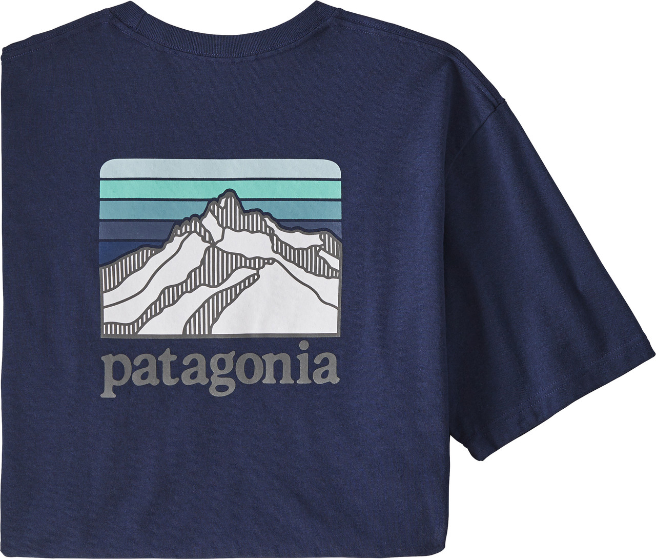 Patagonia Men's Line Logo Ridge Pocket Responsibili-Tee : Cone Brown