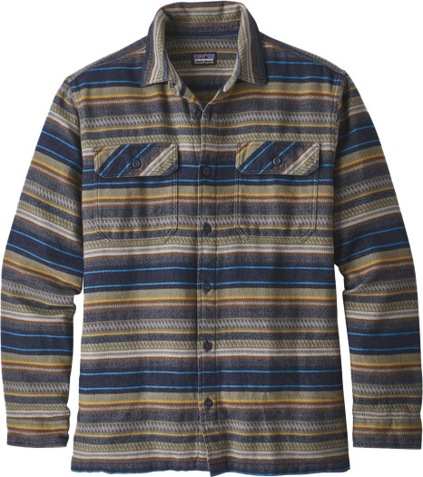 Patagonia Long-Sleeved Organic Cotton Midweight Fjord Men's Flannel Shirt, XC / Apparel