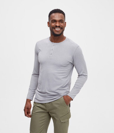 MEC All Day Active Long Sleeve Henley - Men's