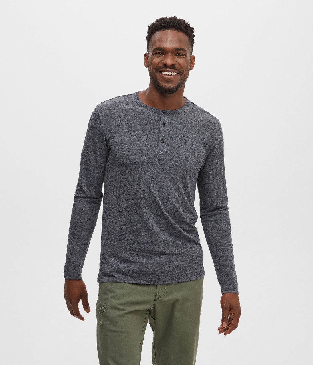 MEC All Day Active Long Sleeve Henley - Men's