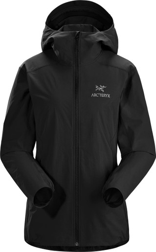 Arcteryx Gamma LT Black Hoody Wind Water Proof Jacket Women's Size XL  L22219