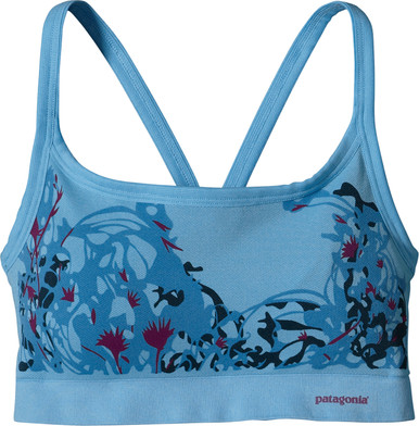 ACTIVE MESH BRA WOMENS SENTINEL STR - BIG SKY BLUE