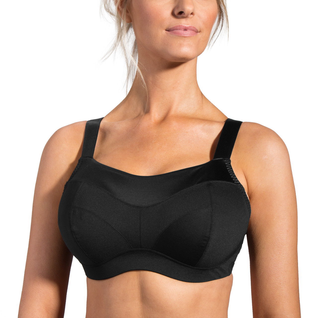 Moving Comfort Womens Jubralee Sports Support Bra Top Black Gym