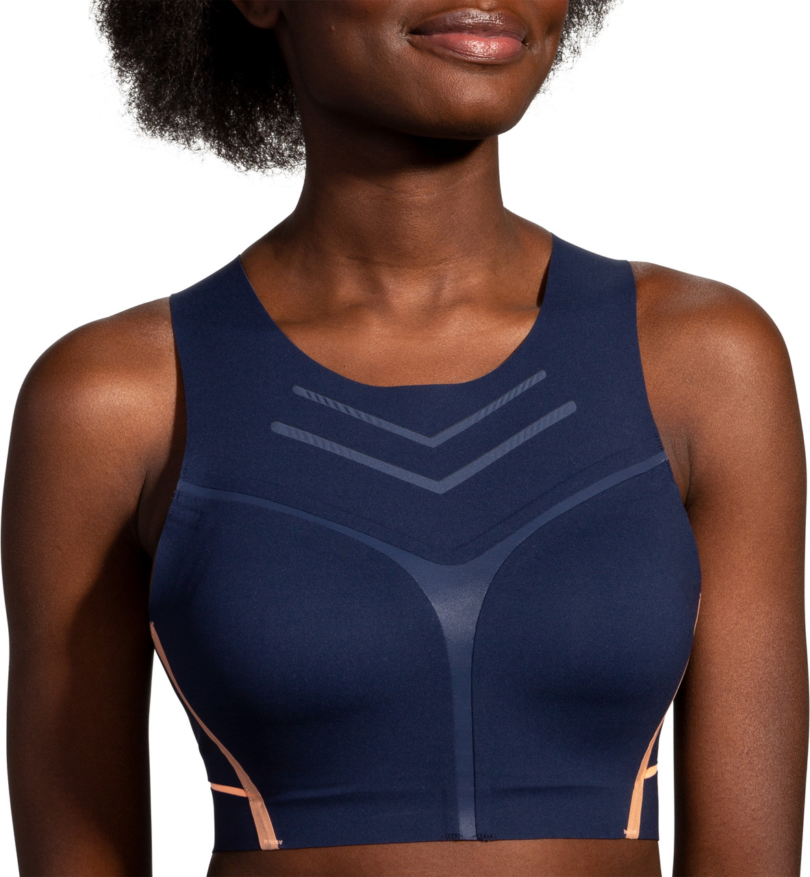 HIGH NECK BRA - NAVY