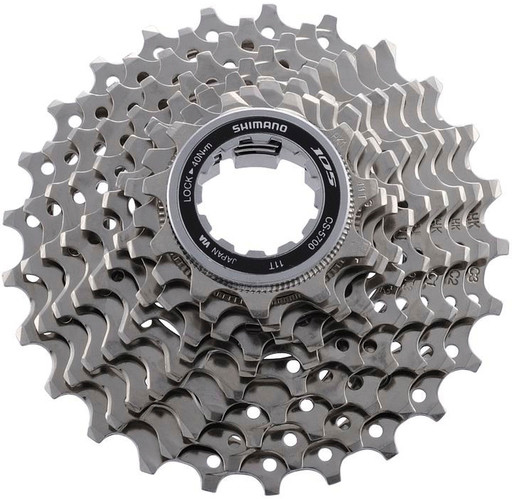 シマノ　105 5700 Shimano 105 CS-5700 10 Speed 11-28T Cassette | MEC