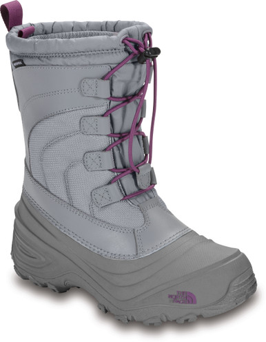 The North Face (Boys Size 2) Grey Alpenglow lV Snow Boots Insulated Winter  Shoes