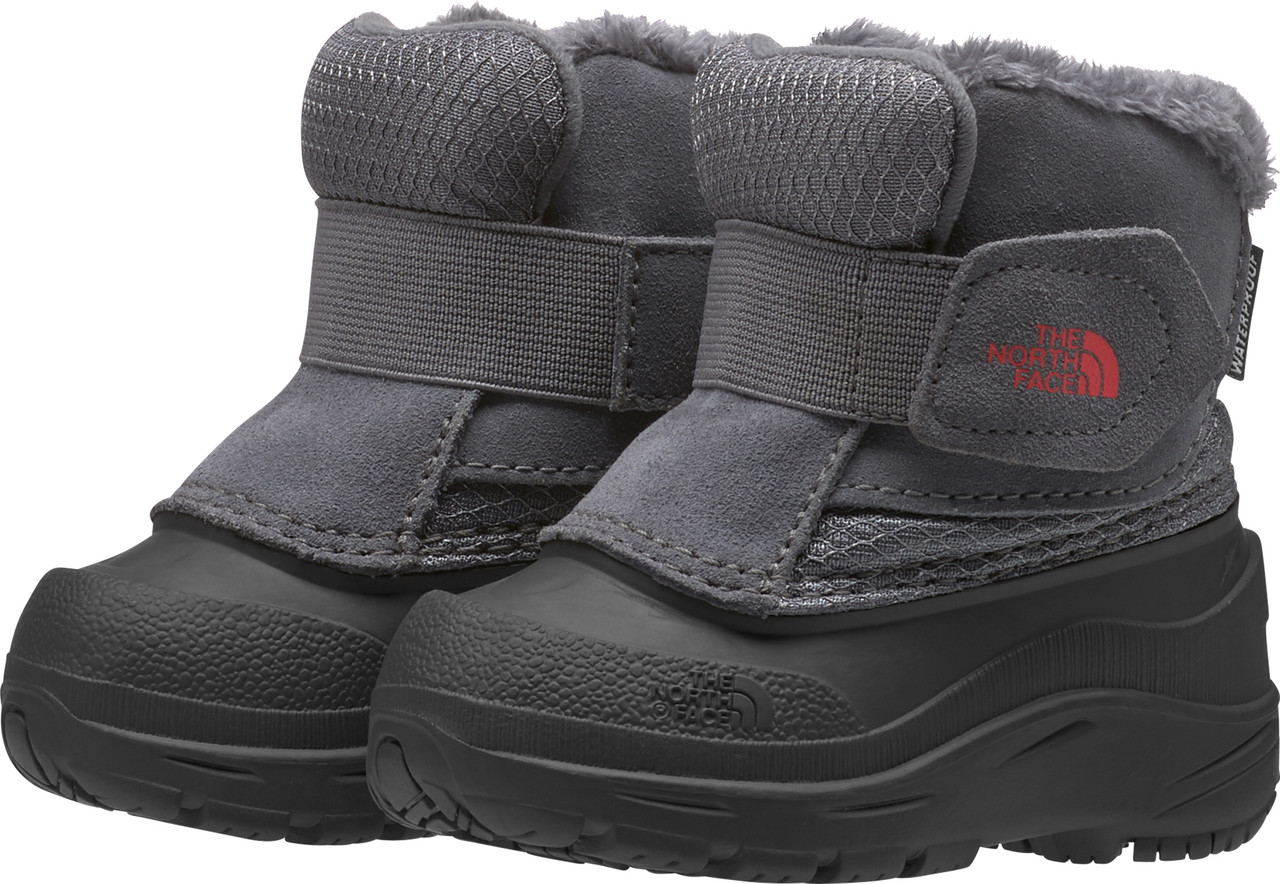 The North Face (Boys Size 2) Grey Alpenglow lV Snow Boots Insulated Winter  Shoes