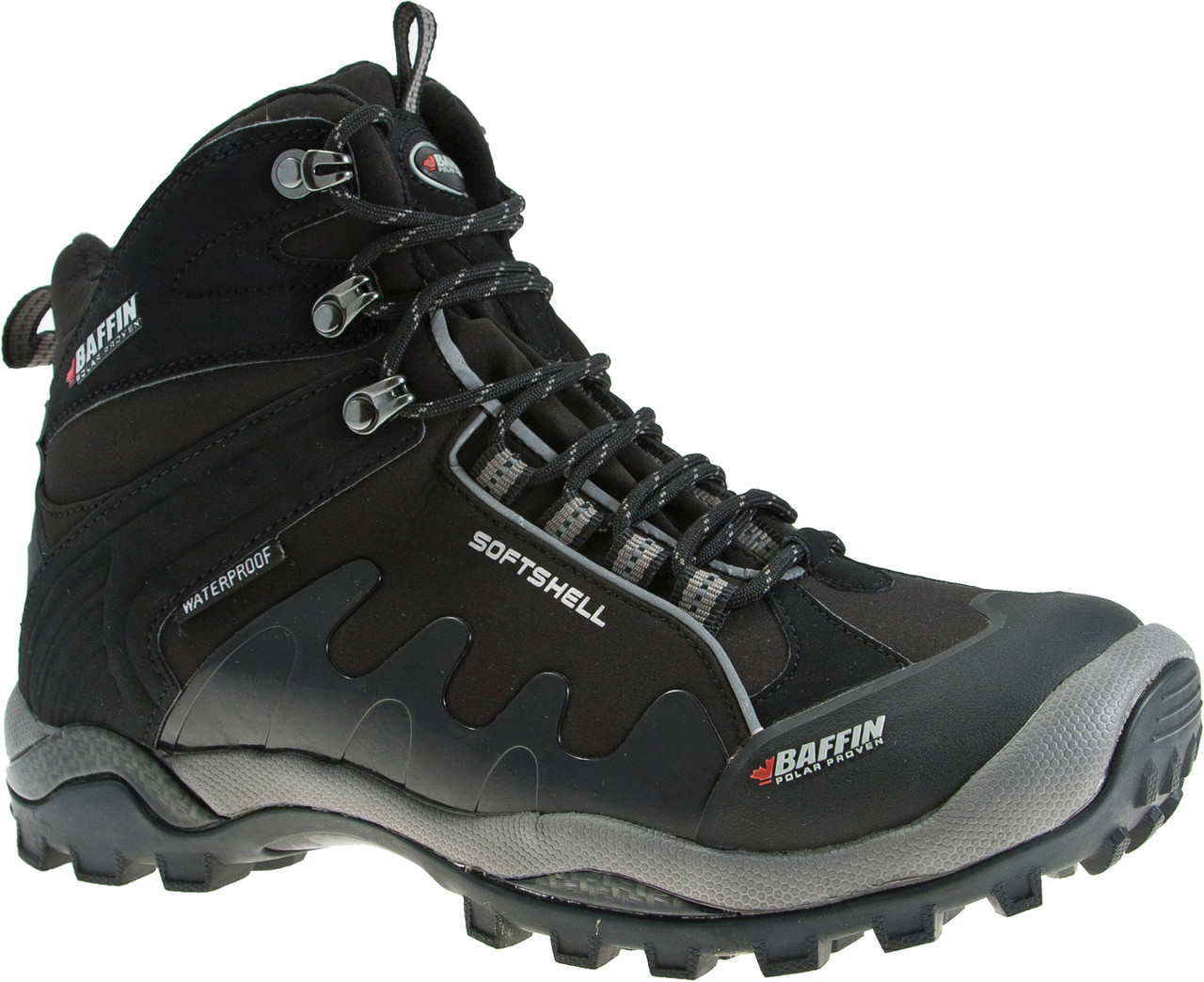 Baffin Men's Zone Soft-Shell Waterproof Wide Winter Boots - Black