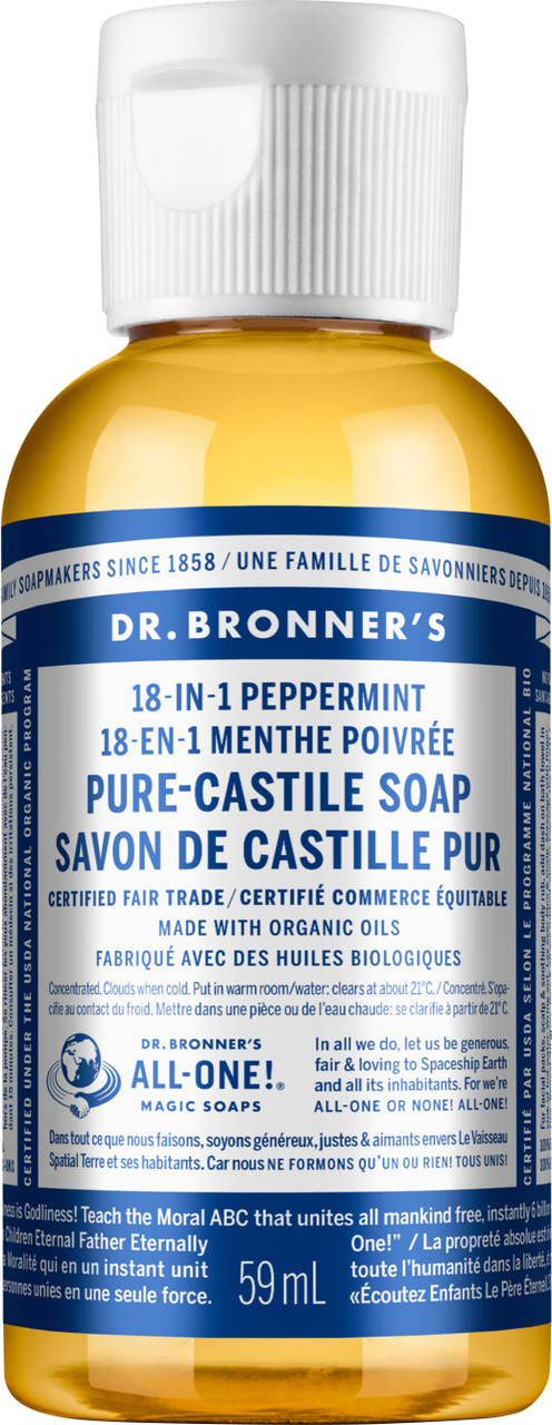 Dr. Bronner’s Tea Tree Öl Seife – 59 Ml, Bio, Vegan, Vielseitig Einsetzbar