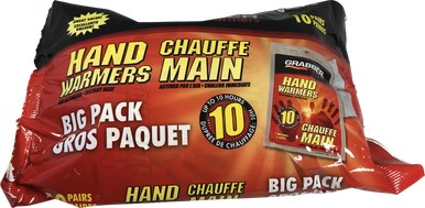Lot De 10 Chauffe-mains Réutilisables En Gel EBuyGB – Chaleur Instantanée, Parfait Pour Le Ski Ou La Rando
