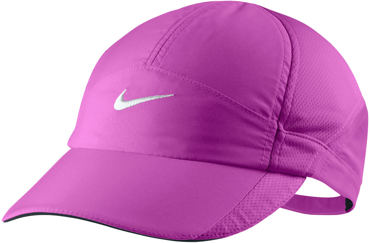 Nike Featherlight Dri-Fit Black Running Hat Cap Strapback DC3598