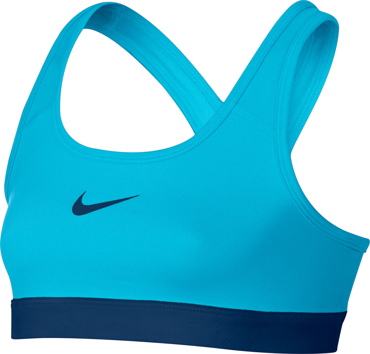 Nike Girls' Classic Pro Sports Bra (X-Small, White/Black/Black