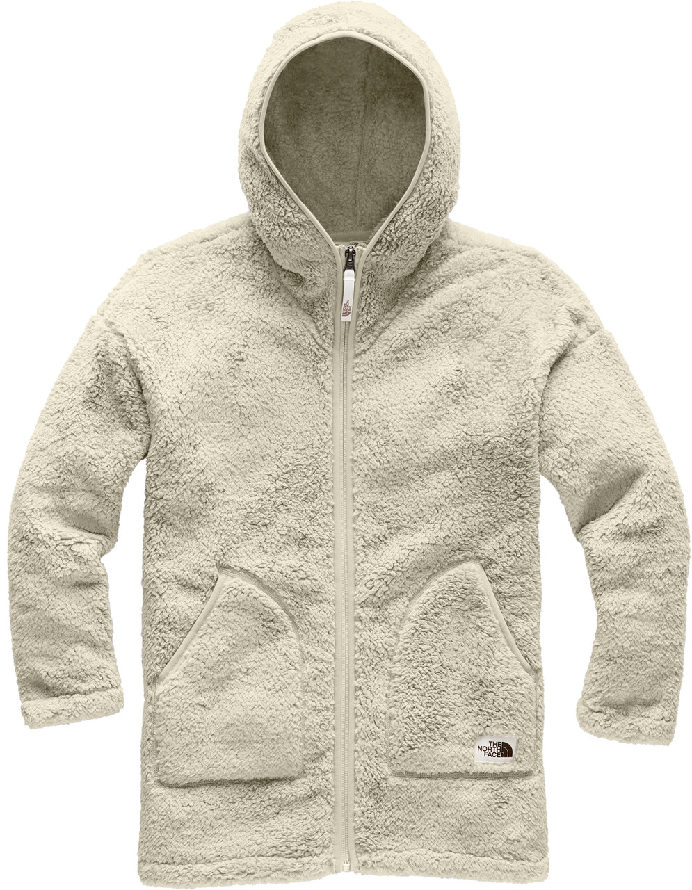 North Face Girls Plush Sherpa Full Zip Hoodie Jacket Size M 10/12