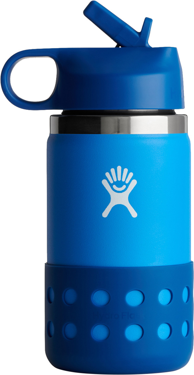 Hydro Flask Kids Wide Mouth Straw Lid 355ml JR Bottle (paradise)