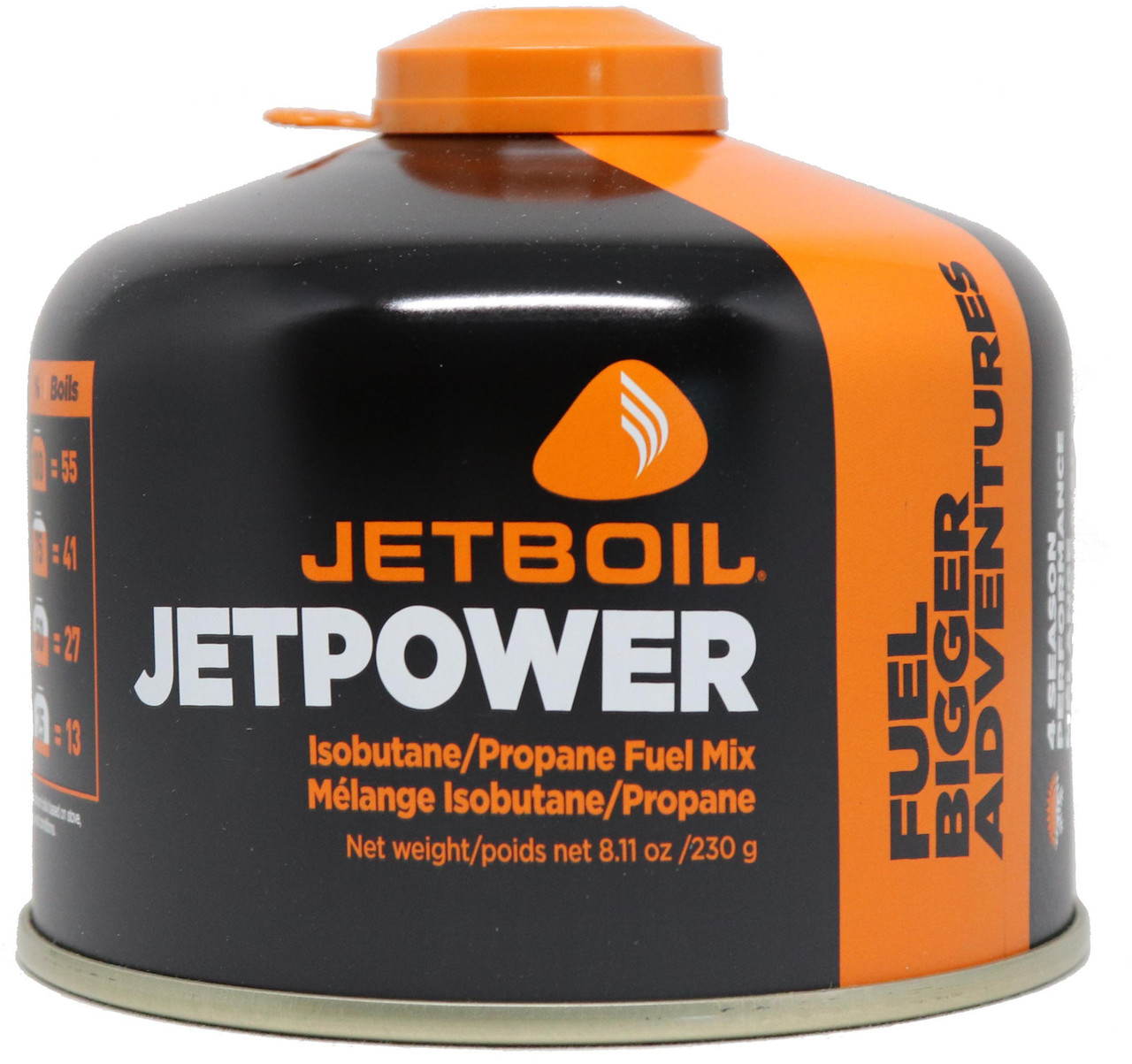 Jetboil Jetpower 230g Isobutane/Propane Fuel Canister MEC