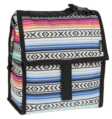 PackIt Freezable Lunch Bag with Zippered Closure, Paradise Breeze