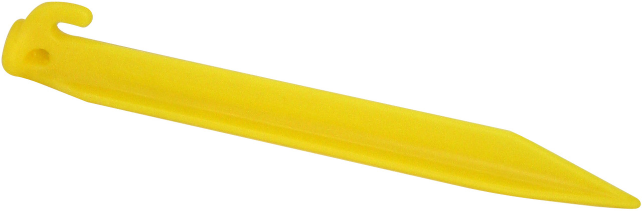 10 Piquets Tente Aluminium 16cm Jaune - Sardines Robuste Camping Randonnée Anti-Rouille