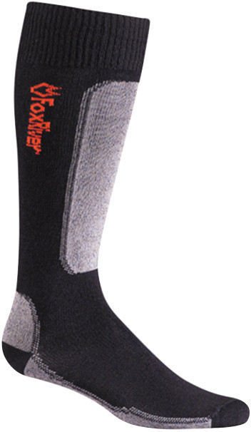 FOX RIVER Summit Ski Socks Black Large - Performance Ski Socks for Cold Weather main image 1