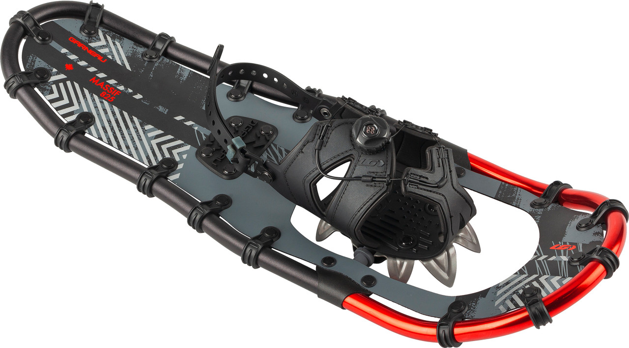 Louis Garneau Appalaches 2 Snowshoes - Aluminum Frame, Ratchet Harness, For Hiking & Winter Trails, Grey/Black