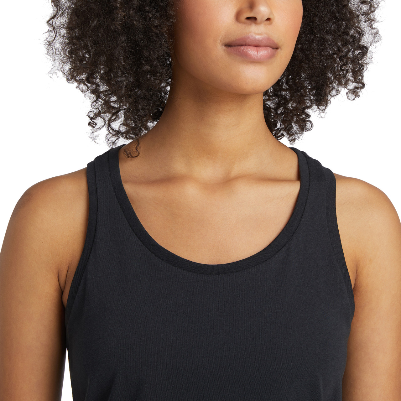 Organic cotton tank top, Kiran – Black