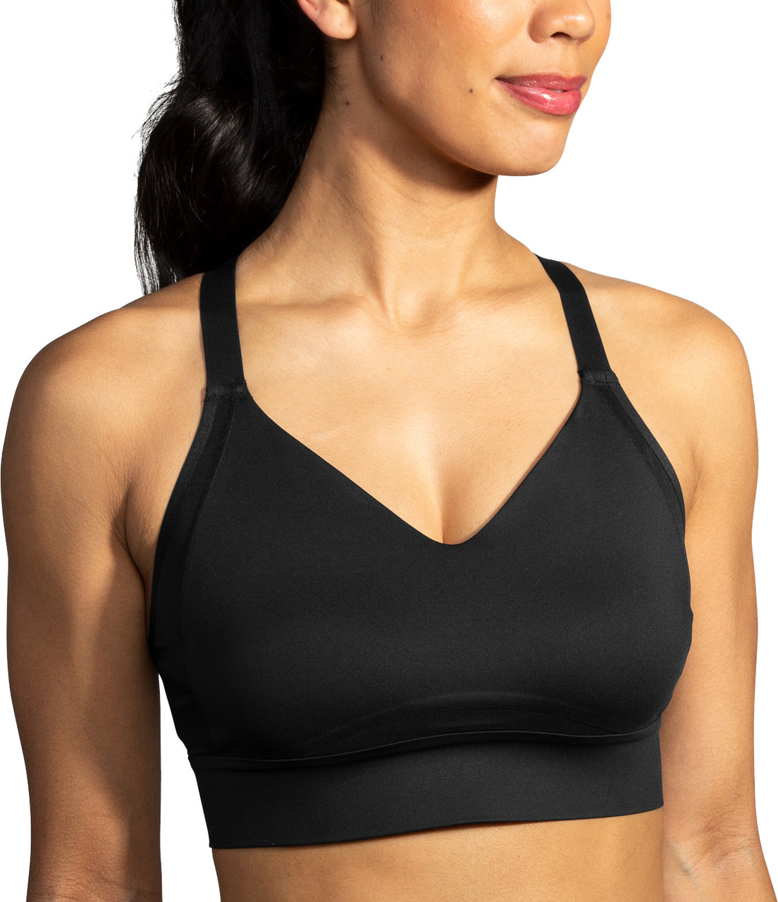 Brooks DRIVE INTERLACE - High support sports bra - violet dash