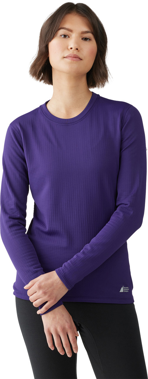 TLC Sport Womens Raglan Mesh Long Sleeve Top (Purple/Coral