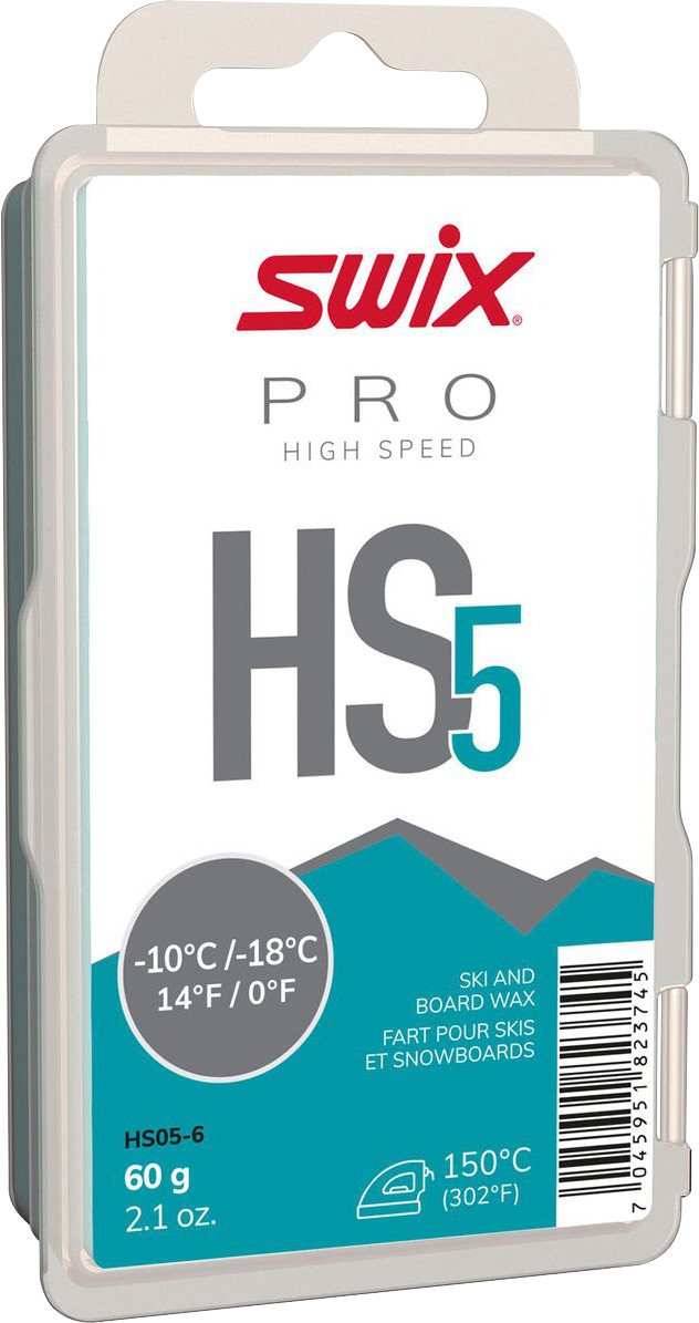 Swix HS5 Glide Wax (18C to 10C) 60G MEC