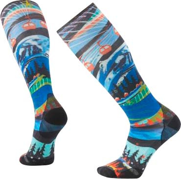 Smartwool Ski Zero Cushion Skication Print OTC Socks - Unisex | MEC