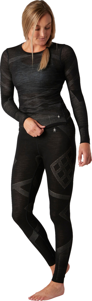 Chemise Thermique Homme Smartwool Intraknit – Mérinos, Manches Longues, Colorblock, Taille S