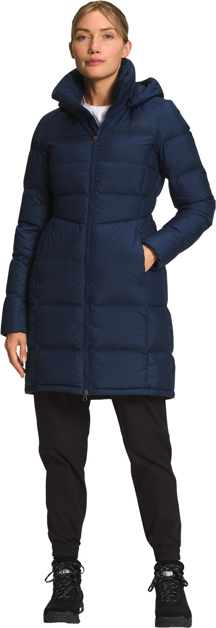 THE NORTH FACE Women's Metro III Parka Down Winter Long Hooded Puffer  Jacket (US, Alpha, Large, Regular, Regular, Rose Dawn)