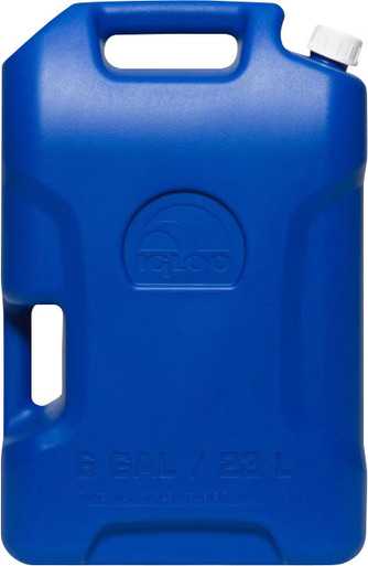 Igloo Water Container, 6 gal, Blue