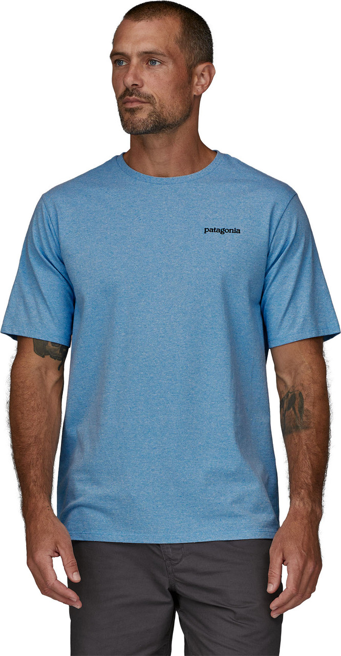 Patagonia Fitz Roy Horizons Responsibili-Tee Long Sleeve T-Shirt - Men's XS Belay Blue