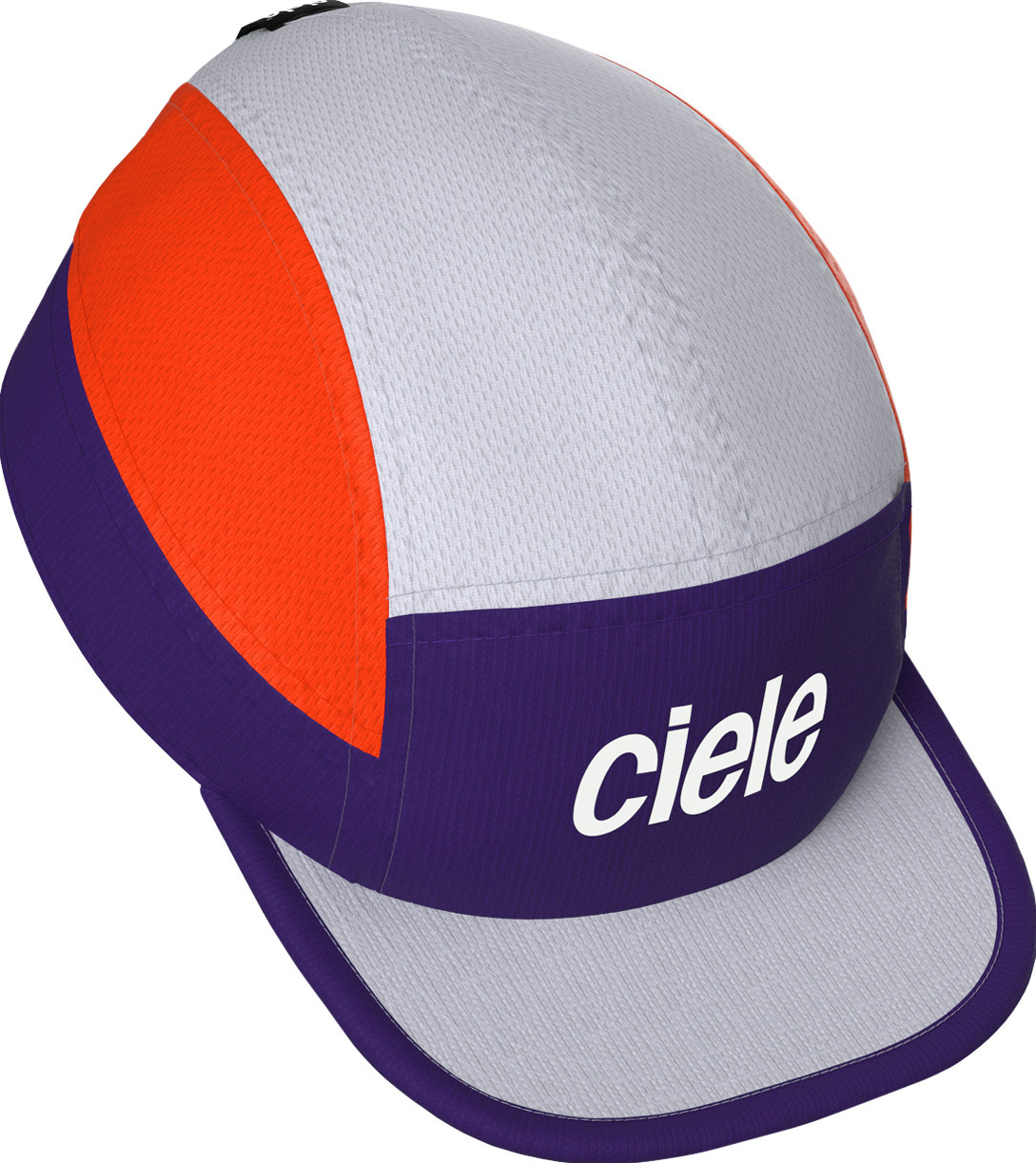 Casquette De Running Femme Ciele Alzcap Athletic Small - Halo 5 Panneaux - Blanc/Gris/Orange